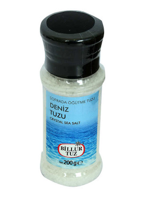 Sofrada Öğütme Yemeklik Granül Çakıl Deniz Tuzu 200 Gr Değirmenli