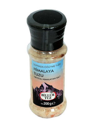 Sofrada Öğütme Yemeklik Himalaya Kristal Granül Doğal Kaya Tuzu 200 Gr Değirmenli