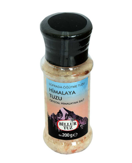 Sofrada Öğütme Yemeklik Himalaya Kristal Granül Doğal Kaya Tuzu 200 Gr Değirmenli