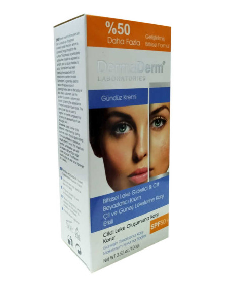 Bitkisel Leke Karşıtı Gündüz Kremi Güneş Koruma SPF 50+ 100 Gr
