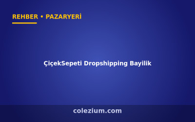 ÇiçekSepeti Dropshipping Bayilik Rehberi
