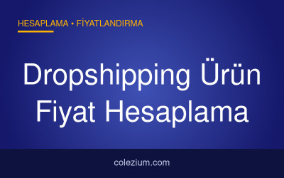 Dropshipping Ürün Fiyat Hesaplama