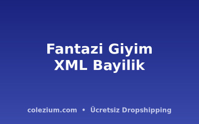 Fantazi Giyim XML Bayilik ve Dropshipping: Stoksuz Satış