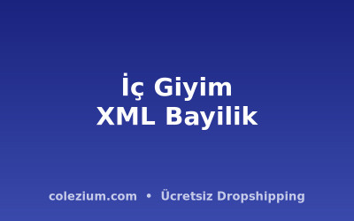 İç Giyim XML Bayilik ve Dropshipping: Stoksuz Satış