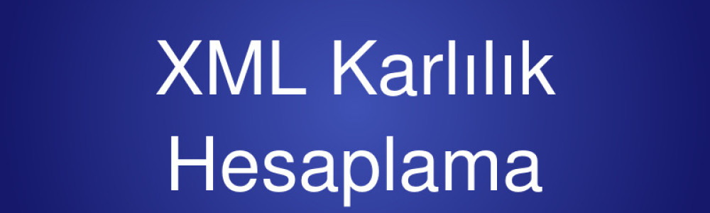 XML Karlılık Hesaplama XML Karlılık Hesaplama