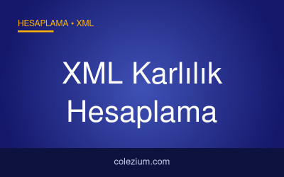 XML Karlılık Hesaplama