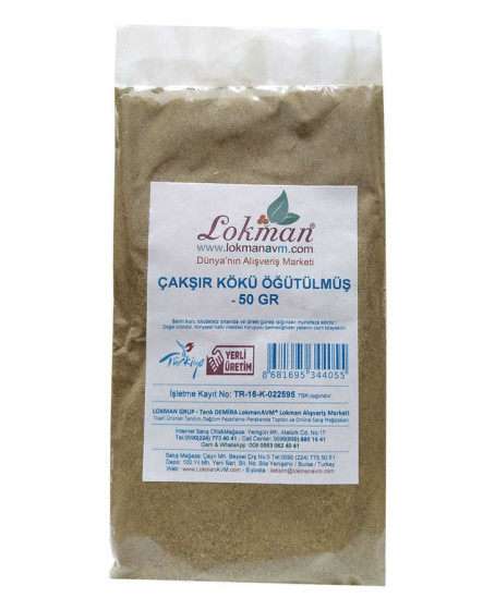 Çakşır Kökü Doğal Öğütülmüş 50 Gr Paket