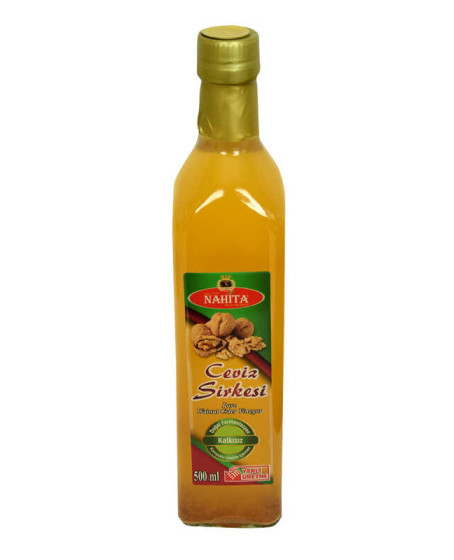 Ceviz Sirkesi Doğal Fermantasyon Katkısız Cam Şişe 500 ML