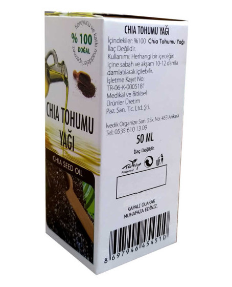 Chia Tohumu Yağı 50 ML