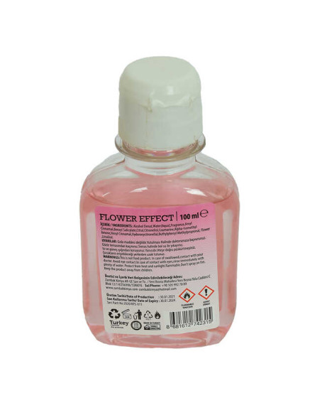Çiçek Kolonyası Flower Effect Eau De Cologne 80 Derece 100 ML