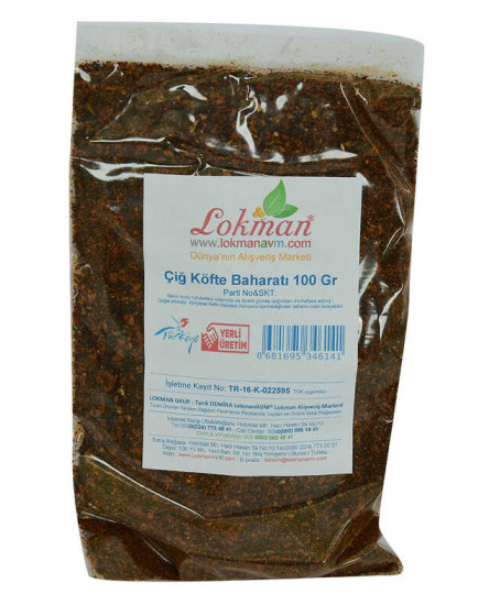 Çiğ Köfte Saf Baharatı 100 Gr Paket