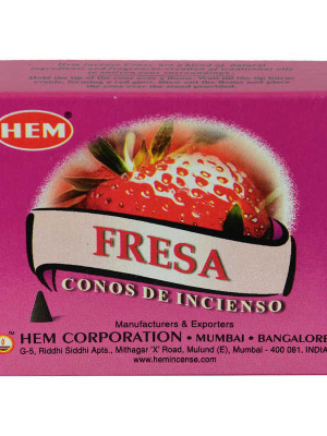 Çilek Kokulu 10 Konik Tütsü - Strawberry