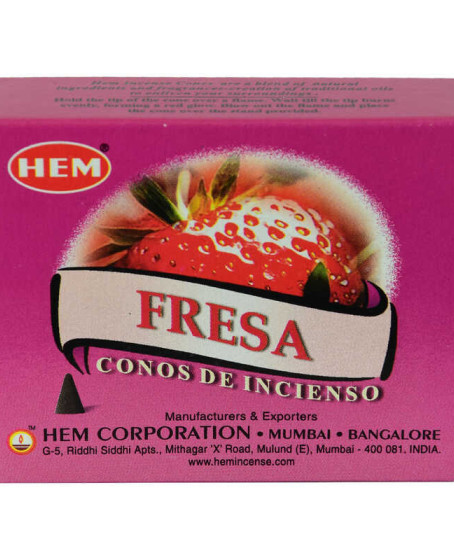 Çilek Kokulu 10 Konik Tütsü - Strawberry