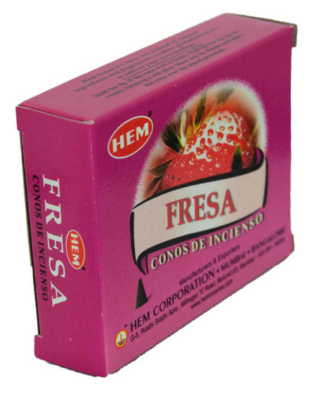 Çilek Kokulu 10 Konik Tütsü - Strawberry