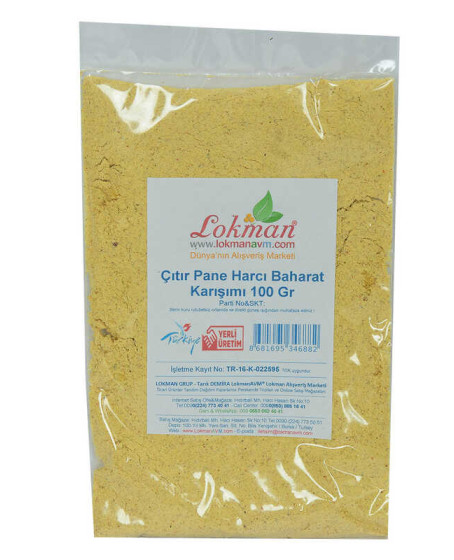 Çıtır Pane Harcı Baharat Karışımı 100 Gr Paket