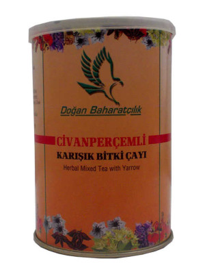 Civanperçemli Bitkisel Karışım Çay 100 Gr Teneke Kutu