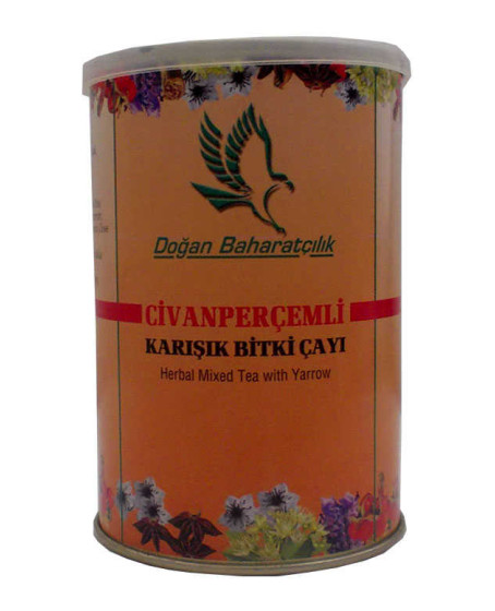 Civanperçemli Bitkisel Karışım Çay 100 Gr Teneke Kutu