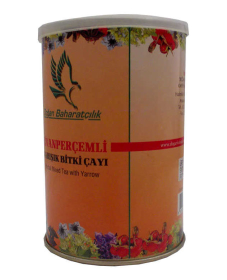 Civanperçemli Bitkisel Karışım Çay 100 Gr Teneke Kutu