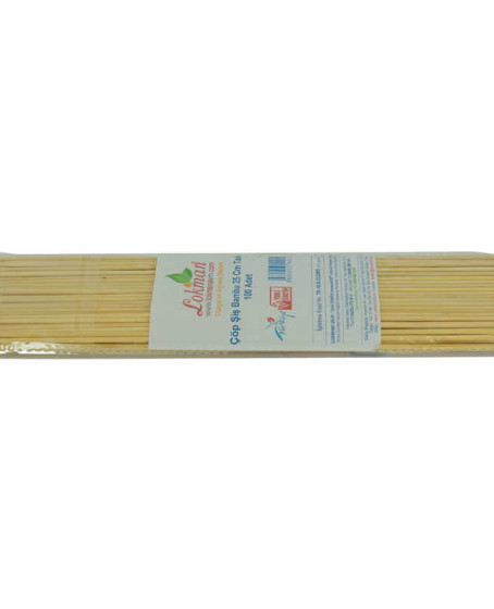 Çöp Şiş Bambu Şişleri 25 Cm Takribi 100 Adet 1 Paket