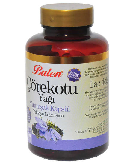 Çörek Otu Yağı 1380 Mg Yumuşak 80