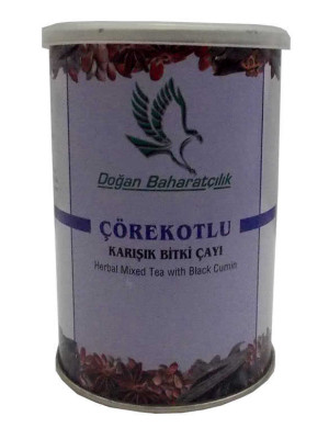 Çörekotlu Karışık Bitkisel Çay 100 Gr Teneke Kutu