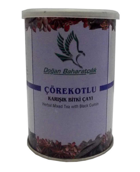 Çörekotlu Karışık Bitkisel Çay 100 Gr Teneke Kutu