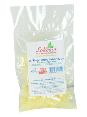 Damla Sakızı Saf Doğal 100 Gr Paket
