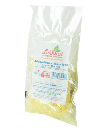 Damla Sakızı Saf Doğal 100 Gr Paket