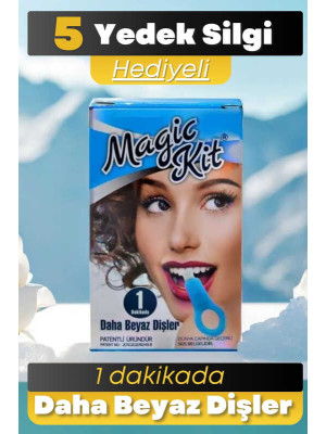 Diş Leke Silgisi 1 Aparatlı + 5 Yedek Süngerli Set 1 Paket