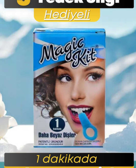 Diş Leke Silgisi 1 Aparatlı + 5 Yedek Süngerli Set 1 Paket