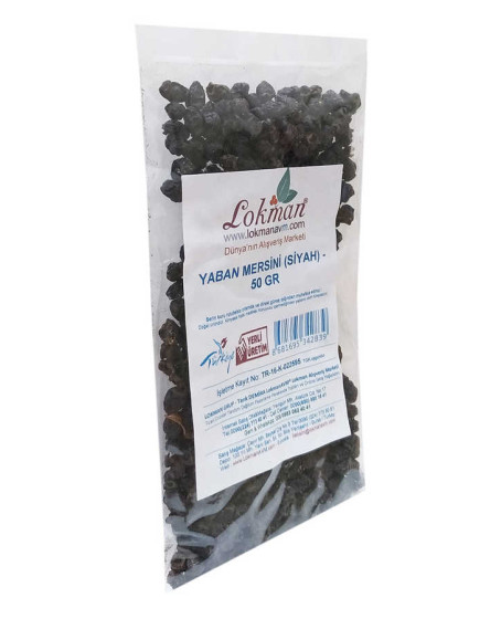 Doğal Acı Yaban Mersini Siyah 50 Gr Paket