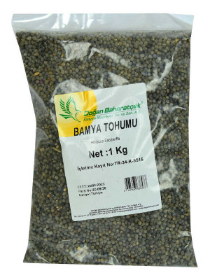 Doğal Bamya Tohumu 1000 Gr Paket