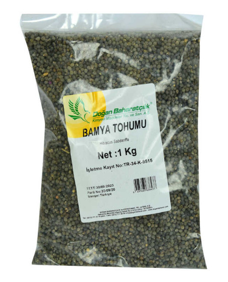 Doğal Bamya Tohumu 1000 Gr Paket