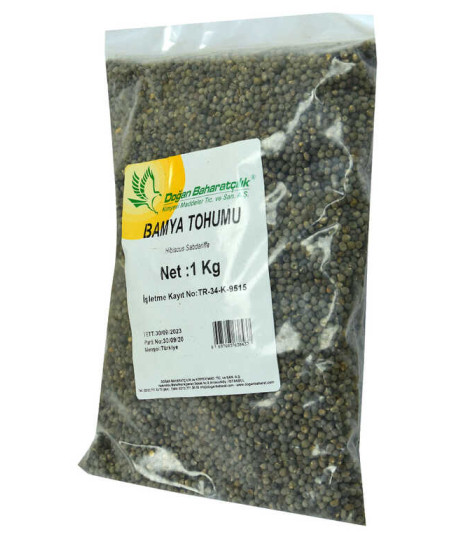 Doğal Bamya Tohumu 1000 Gr Paket