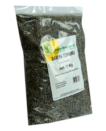 Doğal Bamya Tohumu 1000 Gr Paket