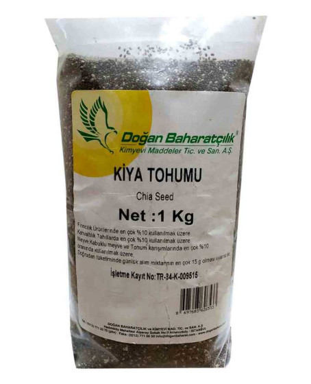 Doğal Chia Tohumu 1000 Gr Paket