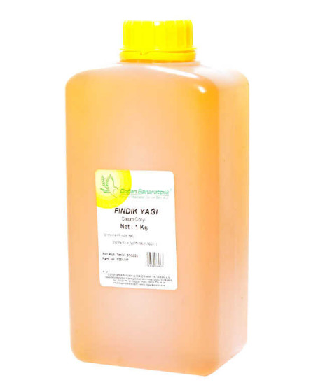 Doğal Fındık Yağı Pet Bidon 1000 Gr