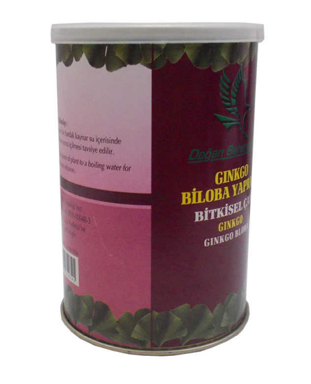 Doğal Ginkgo Biloba Yaprağı 100 Gr Teneke Kutu