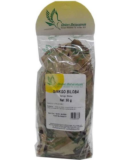 Doğal Ginkgo Biloba Yaprağı 50 Gr Paket