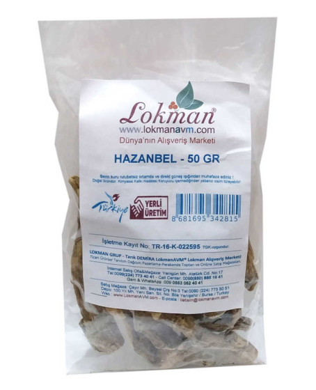 Doğal Hazanbel Kökü 50 Gr Paketli