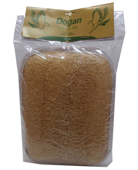 Doğal Kabak Lifi El Geçmeli Sırt ve Vücut Kesesi 15 X 22