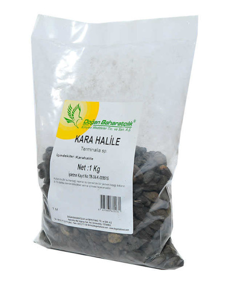 Doğal Kara Halile 1000 Gr Paket