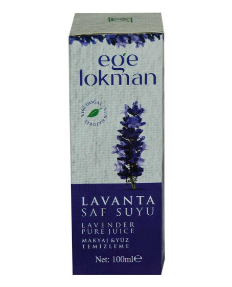 Doğal Lavanta Saf Suyu Makyaj ve Yüz Temizleme 100 ML Spreyli Cam Şişe