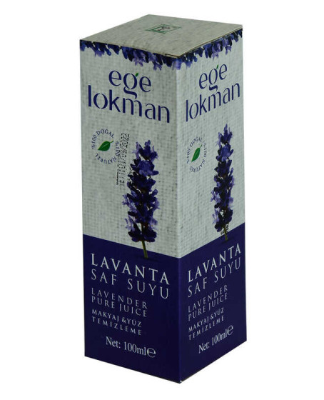 Doğal Lavanta Saf Suyu Makyaj ve Yüz Temizleme 100 ML Spreyli Cam Şişe