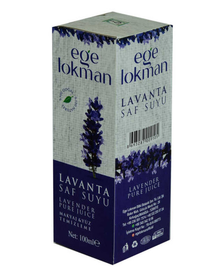 Doğal Lavanta Saf Suyu Makyaj ve Yüz Temizleme 100 ML Spreyli Cam Şişe