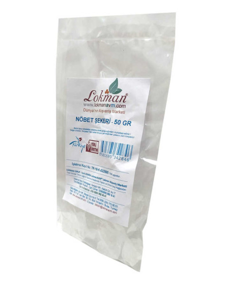 Doğal Nöbet Şekeri 50 Gr Paket