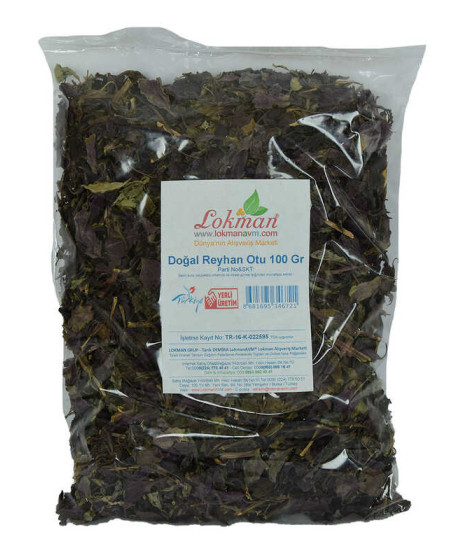 Doğal Reyhan Otu Mor 100 Gr Paket