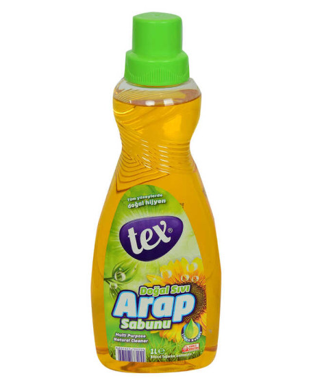Doğal Sıvı Arap Sabunu Limon Kokulu Tüm Yüzeylerde Doğal Hijyen 1 Lt