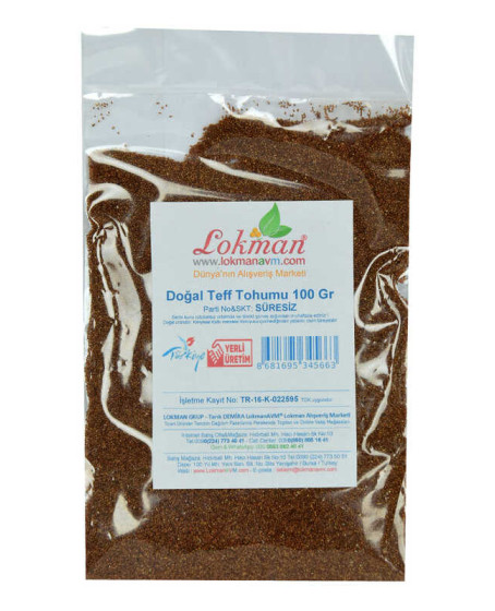 Doğal Teff Tohumu 100 Gr Paket
