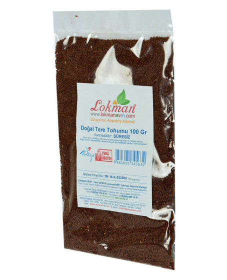 Doğal Tere Tohumu 100 Gr Paket